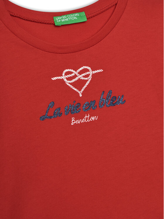 United Colors Of Benetton United Colors Of Benetton T-shirt 3I1XG10J2 Crvena Regular Fit