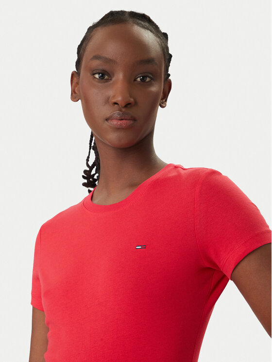 Tommy Jeans Tommy Jeans Camiseta DW0DW20459 Rojo Slim Fit