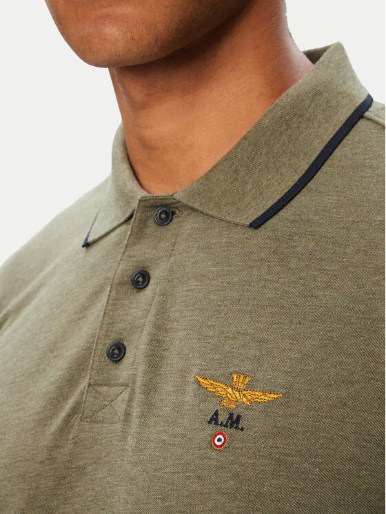 Aeronautica Militare Aeronautica Militare Polo 262PO1653UP00082 Verde Regular Fit
