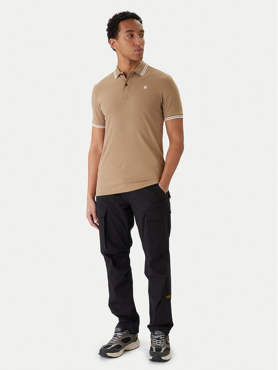 G-STAR G-Star Raw Поло Dunda D17127-5864 Коричневий Slim Fit