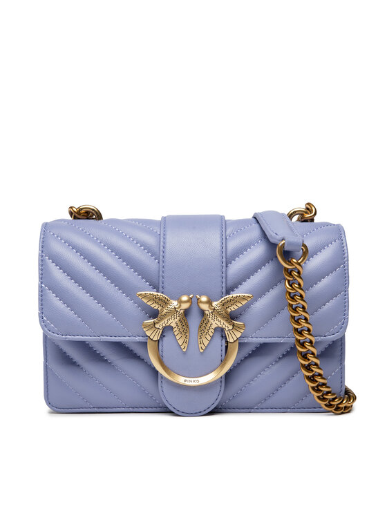 PINKO Kabelka Pinko Love Mini Icon Chevron Cl AI 22-23 PLTT 1P22UJ A03Z Fialová