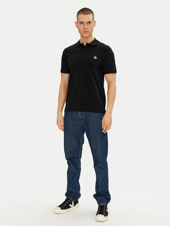 Moose Knuckles Moose Knuckles Polo majica Everett M34MT712 Črna Slim Fit