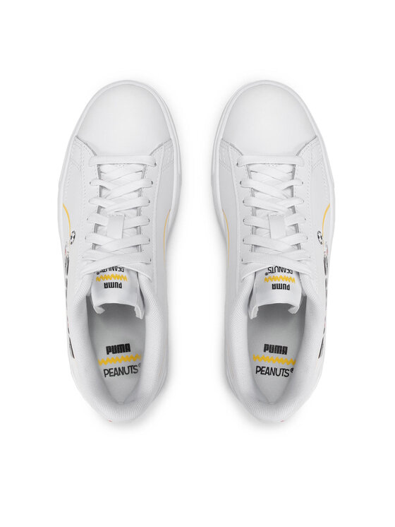 Puma Sneakersy Puma Peanuts Serve Pro Jr 380936 01 Biela