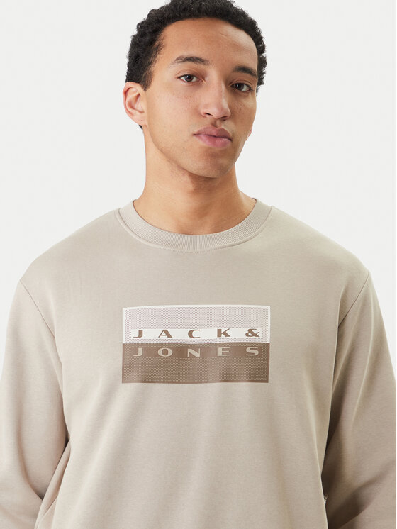 Jack & Jones Jack & Jones Світшот Fusion 12289807 Сірий Relaxed Fit