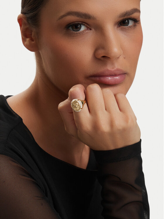 Guess Pierścionek Guess JUBR06 192JW Złoty