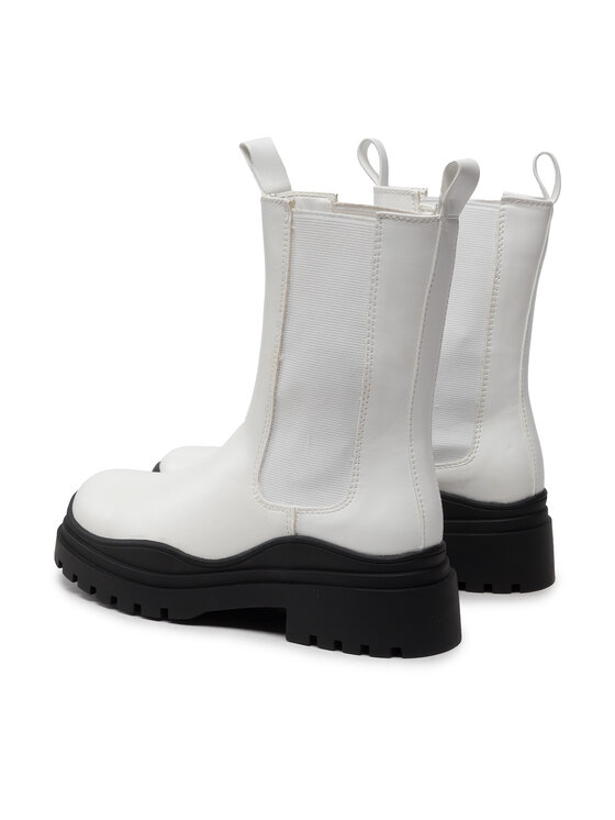 DeeZee Kotníková obuv s elastickým prvkem DeeZee ZAL90152-1 Bílá