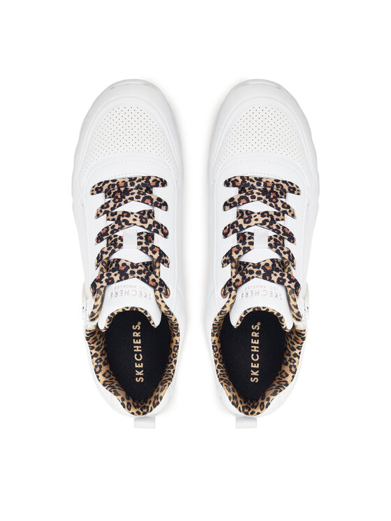 Skechers Sneakersy Skechers UNO Lite 2.0 - Leopard Stride 310708L/WHT Biały