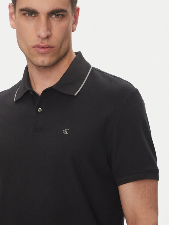 Calvin Klein Calvin Klein Polo LV04LC239G Crna Regular Fit
