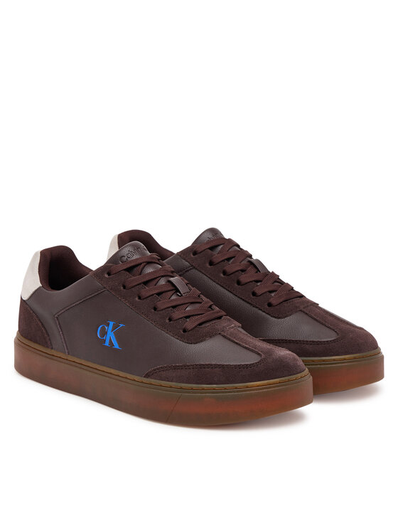 Calvin Klein Sneakers Calvin Klein Classic Cupsole Laceup Wt Mix YM0YM01429 Marrone