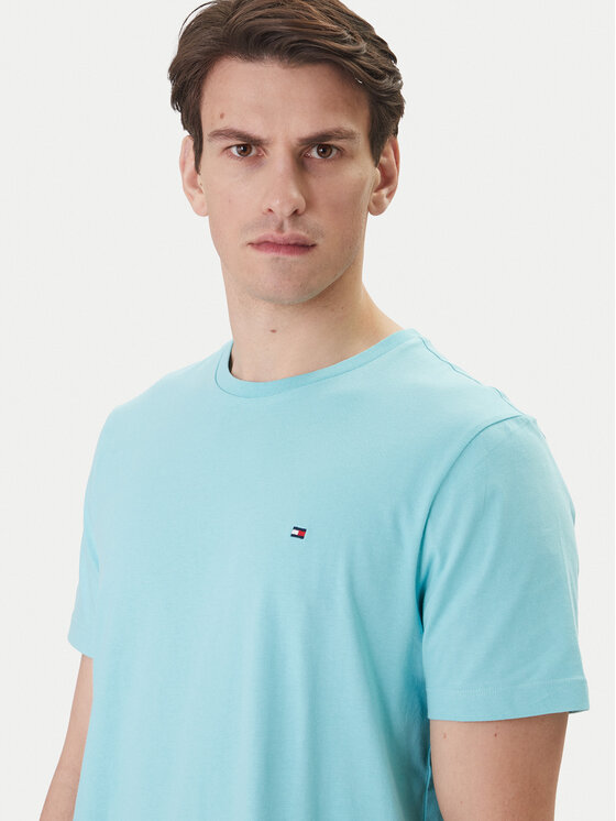 Tommy Hilfiger Tommy Hilfiger Camiseta Ess Seasonal MW0MW39995 Turquesa Regular Fit