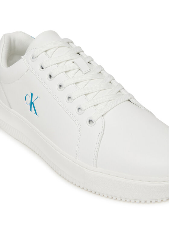 Calvin Klein Jeans Tenisice Calvin Klein Jeans Chunky Cupsole Ru Patch Lth YM0YM01296 Bijela
