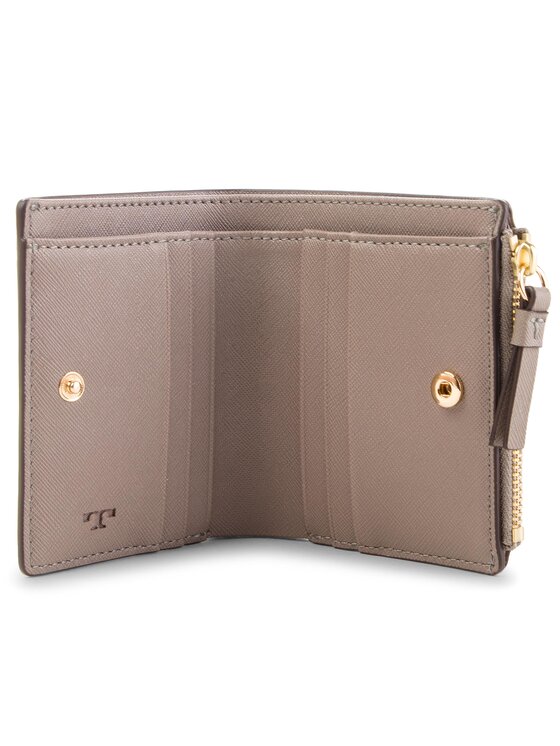 Tory Burch Peněženka Tory Burch Robinson Mini Wallet 52703 Šedá