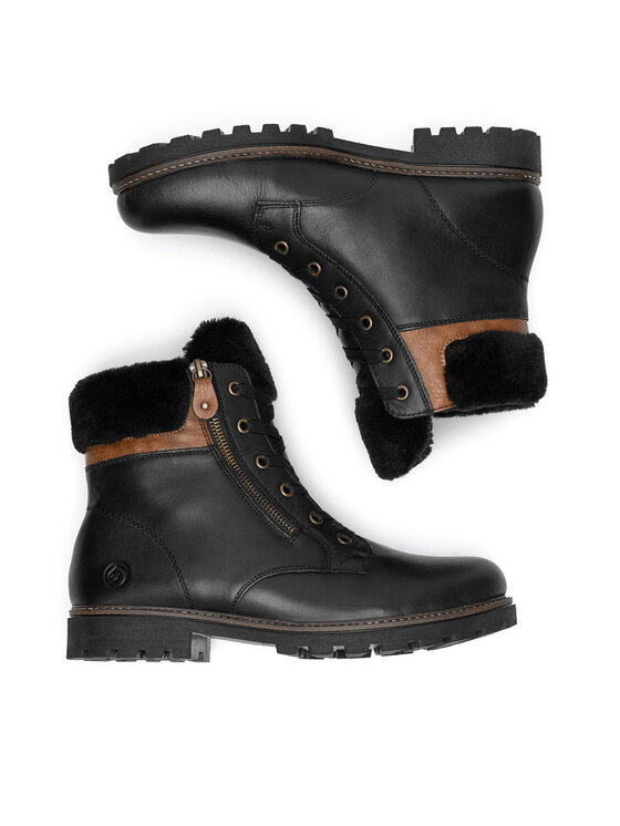 Remonte Botines planos Remonte D8463-01 Negro