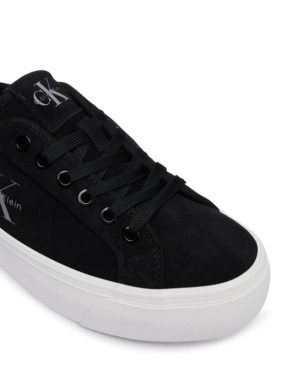 Calvin Klein Laisvalaikio batai Calvin Klein Vulc Flatf Laceup Suede HW0HW03088 Juoda