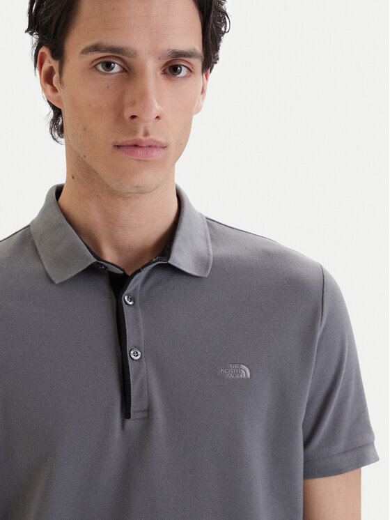The North Face The North Face Polo marškinėliai PREMIUM SLIM Pilka Slim Fit