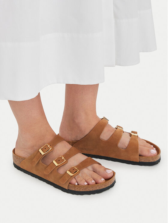 Birkenstock Papucs Birkenstock Florida Fresh Tonal Footbed 1031867 Barna