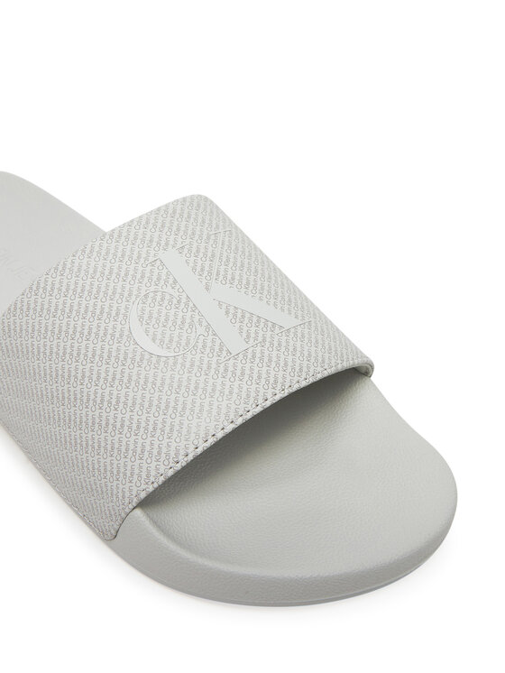 Calvin Klein Jeans Ciabatte Calvin Klein Jeans Slide Aop Print YM0YM01269 Grigio