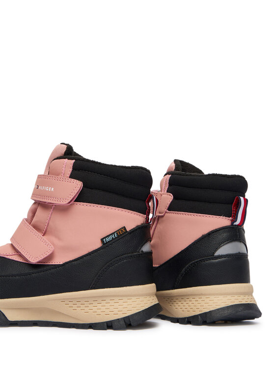 Tommy Hilfiger Stivali da neve Tommy Hilfiger Velcro Bootie T1A5-34048-1592 S Nero