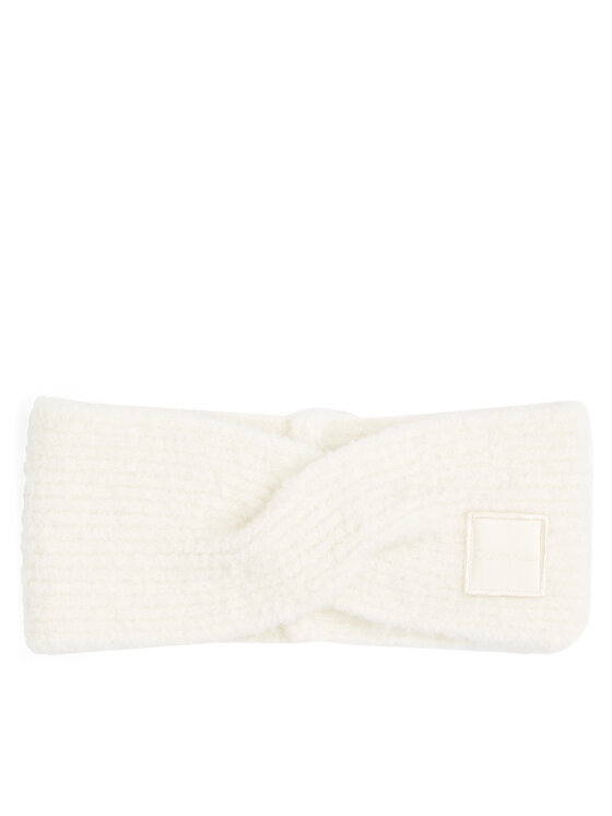 Calvin Klein Textilní čelenka Calvin Klein Modern Patch K60K612694 Écru