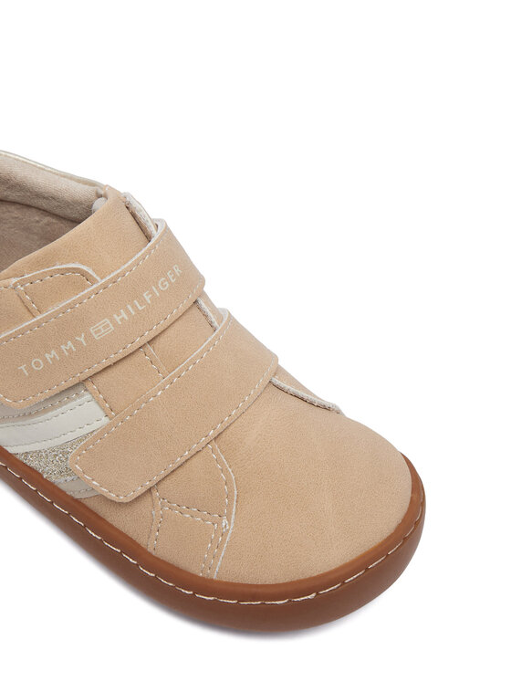 Tommy Hilfiger Sneakers Tommy Hilfiger Mid Cut Velcro Sneaker T1AH-35068-0315A360 Bej deschis