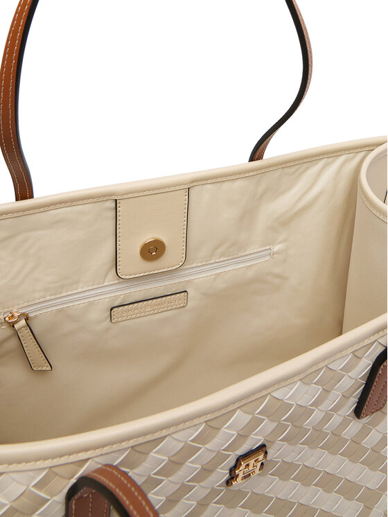 Tommy Hilfiger Torbica Tommy Hilfiger Th City Tote AW0AW18394 Bež