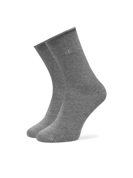 Calvin Klein Dlhé ponožky Calvin Klein 701234368 Sivá