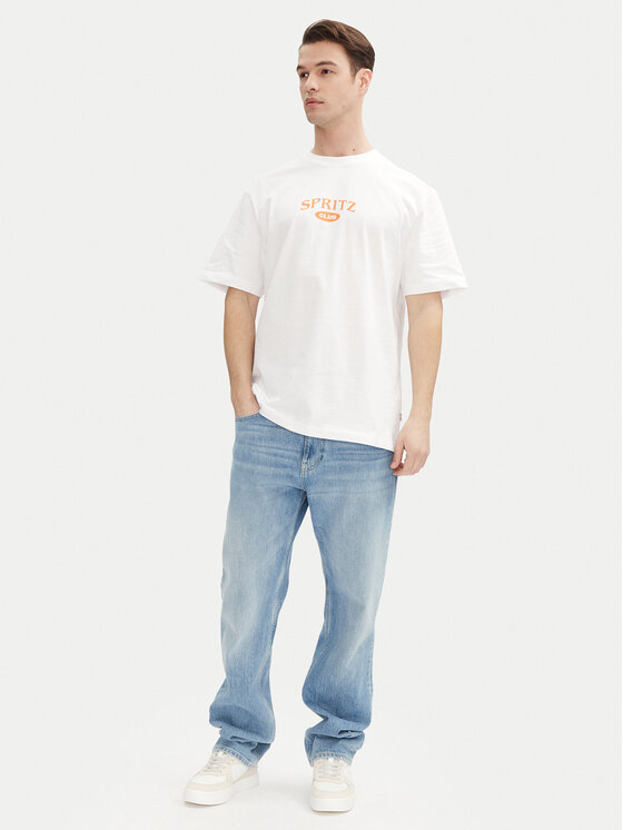 Only & Sons Only & Sons Футболка Spritz 22034398 Білий Relaxed Fit