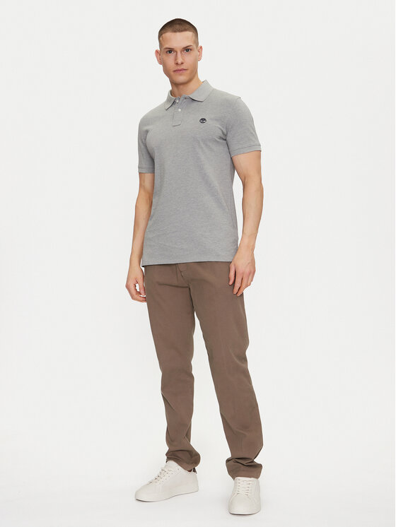 Timberland Timberland Поло TB0A6VDP Сірий Regular Fit