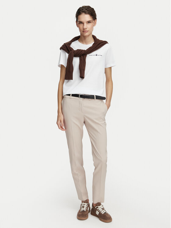 Beverly Hills Polo Club Beverly Hills Polo Club Camiseta P-SS26W-TS085 Blanco Regular Fit