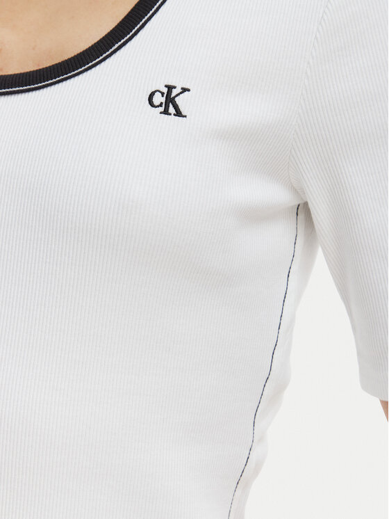 Calvin Klein Jeans Calvin Klein Jeans Camiseta LV047F247G Blanco Slim Fit