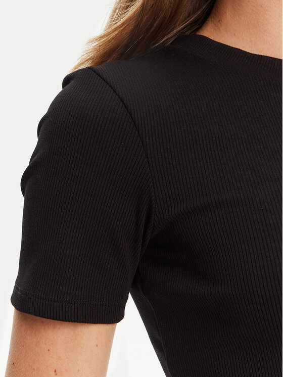 Guess Guess Футболка V5YP08 K8RT2 Чорний Slim Fit