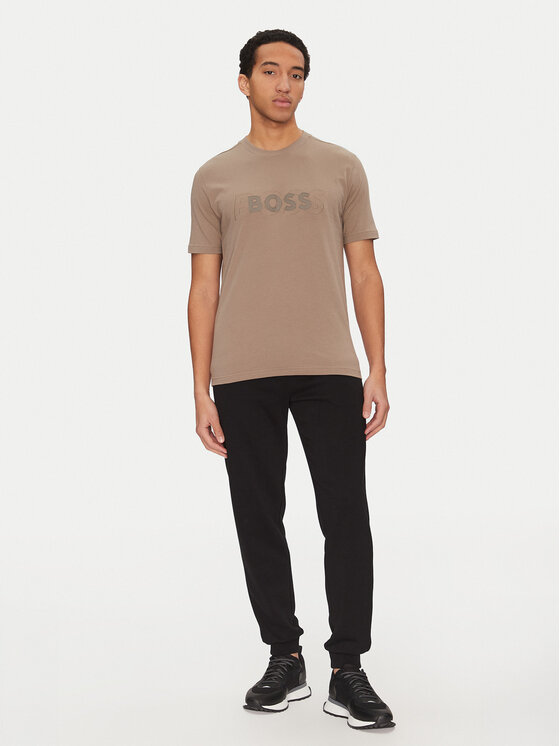 BOSS BOSS T-shirt 50531271 Beige Regular Fit