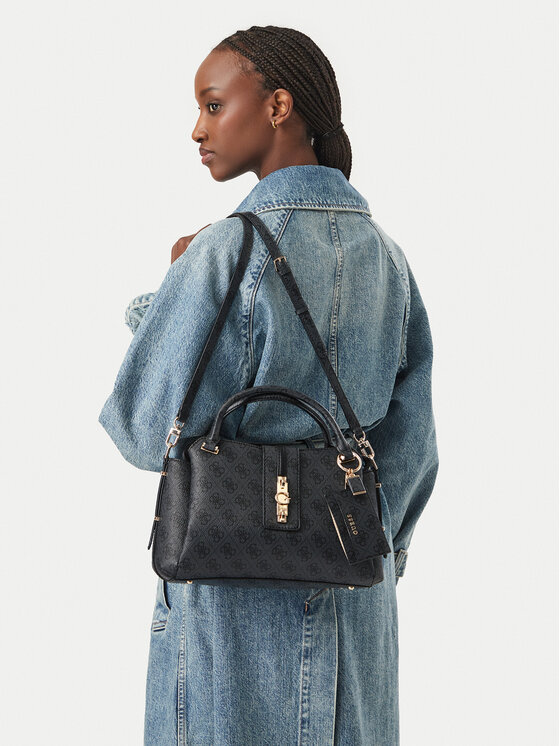 Guess Torebka Guess Yvonne Logo HWSG23 78060 Czarny