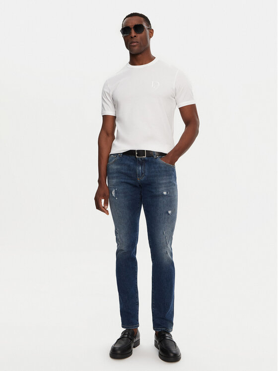 Dolce&Gabbana Dolce&Gabbana Majica G8RN8Z G7N4Q Bela Regular Fit