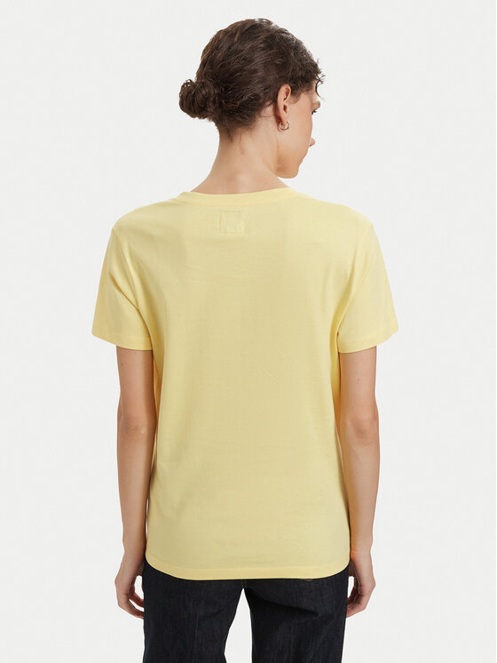 Beverly Hills Polo Club Beverly Hills Polo Club Camiseta P-SS26W-TS5165188 Amarillo Regular Fit
