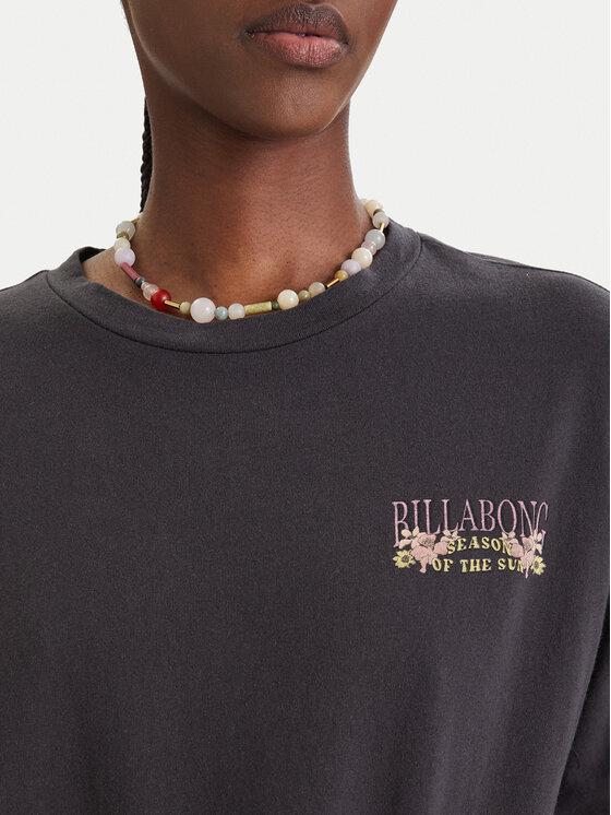Billabong Billabong Camiseta Floral Rocker EBJZT00590 Negro Loose Fit