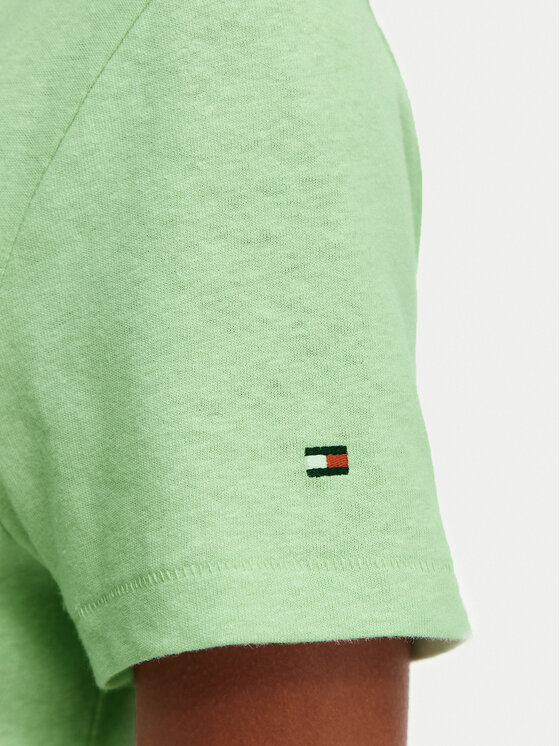Tommy Hilfiger Tommy Hilfiger Camiseta WW0WW48704 Verde claro Regular Fit