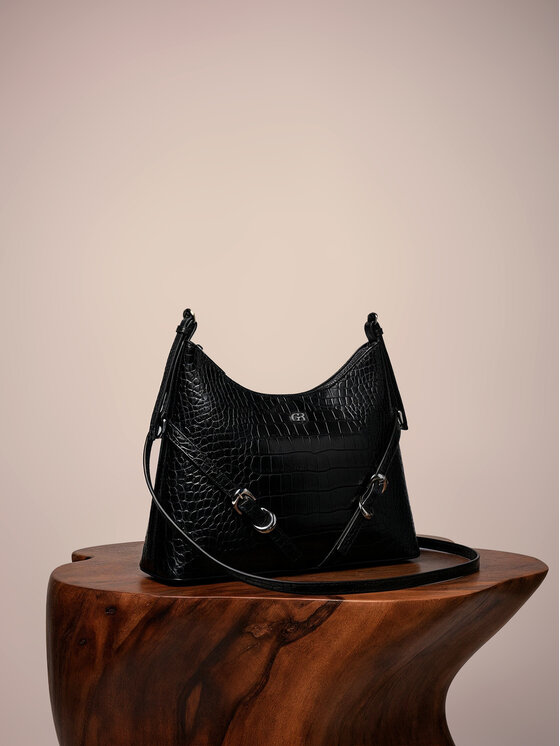 GINO ROSSI Kabelka Gino Rossi CEO-ASALA-KQ30A Čierna