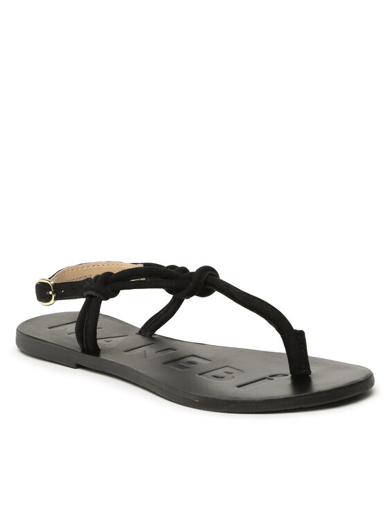 Manebi Sandále Manebi Suede Leather Sandals V 2.2 Y0 Čierna