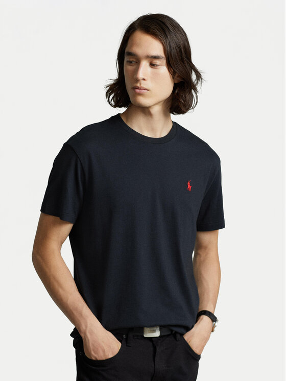 Polo Ralph Lauren Polo Ralph Lauren Majica Bsr 710680785 Črna Custom Slim Fit