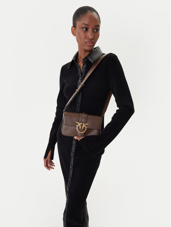 Geantă PINKO Love One Mini Slouchy Fl Al 25-26 104340 A0QO Maro