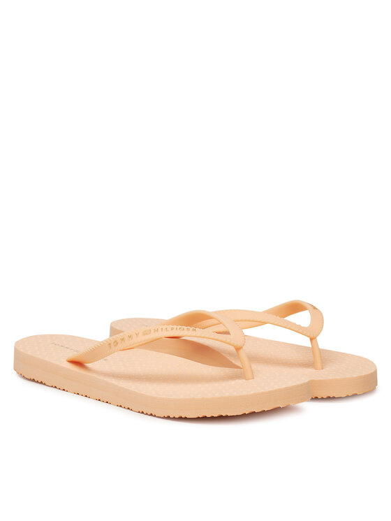 Tommy Hilfiger Šlepetės per pirštą Tommy Hilfiger Hilfiger Strap Beach Sandal FW0FW08736 Oranžinė