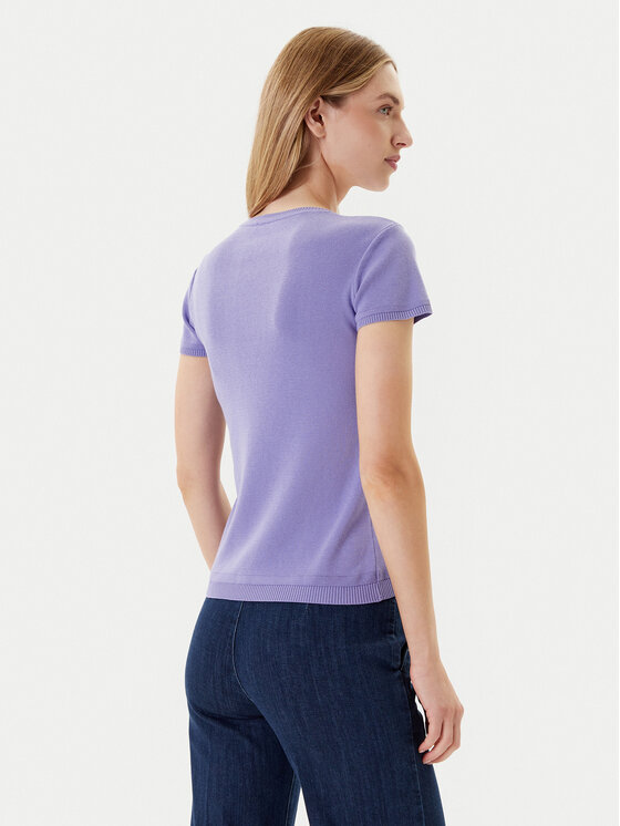 United Colors Of Benetton United Colors Of Benetton T-Shirt 1091D1M10 Μωβ Regular Fit