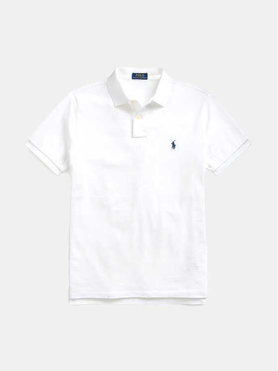 Polo Ralph Lauren Polo Ralph Lauren Поло Core Replen 710666998 Білий Custom Slim Fit