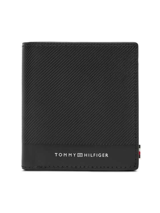 Tommy Hilfiger Peňaženka Tommy Hilfiger Th Foundation Trifold AM0AM13510 Čierna