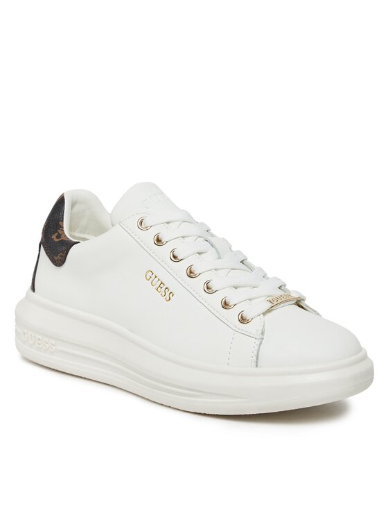 Guess Sneakersy Guess FL8VIB LEA12 Biela