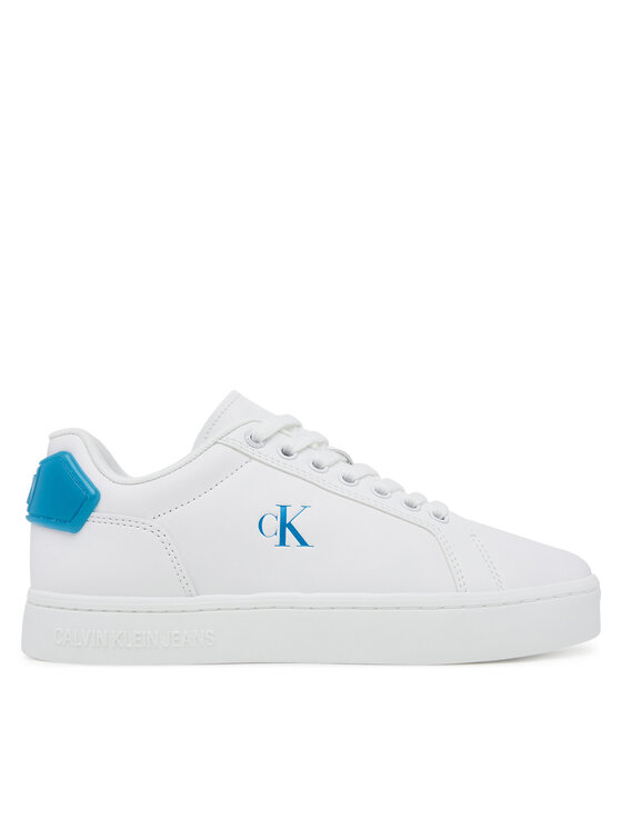 Calvin Klein Jeans Laisvalaikio batai Calvin Klein Jeans Classic Cupsole Ru Patch Lth Wn YW0YW01845 Balta