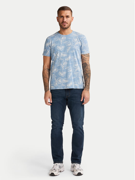 Petrol Industries Petrol Industries Camiseta M-1050-TSR623 Celeste Regular Fit