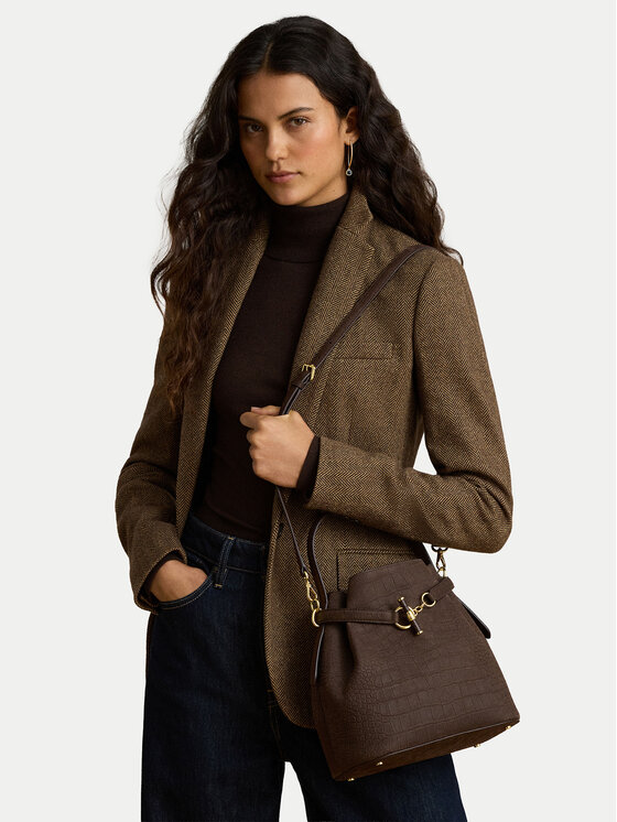 LAUREN RALPH LAUREN Torebka LAUREN RALPH LAUREN 431P18459003 Brązowy ciemny