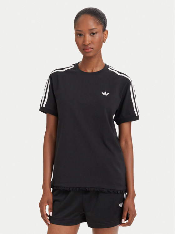 adidas adidas Camiseta Pleated 3S LG4313 Negro Regular Fit